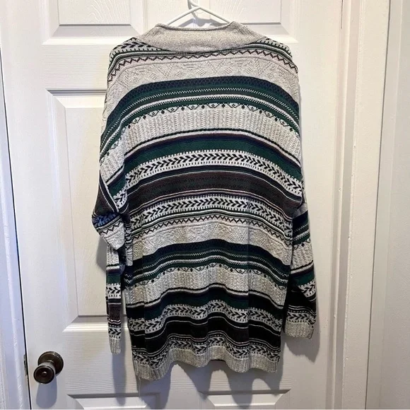 Ilanco Vintage Sweater fair isle fisherman pull men medium grandpa fall crewneck - Picture 5 of 5